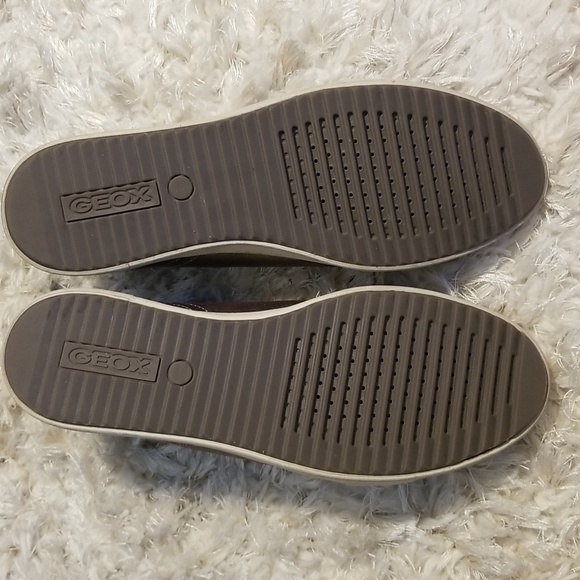 Geox Bloomie 3 sneaker plum metallic shoes with ribbon laces - Picture 7 of 10